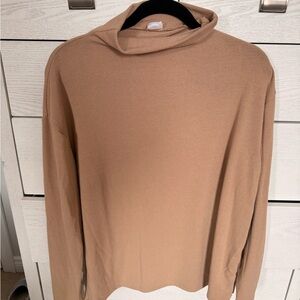 Wilfred Neutral Camel Mock Neck Sweater sz Medium